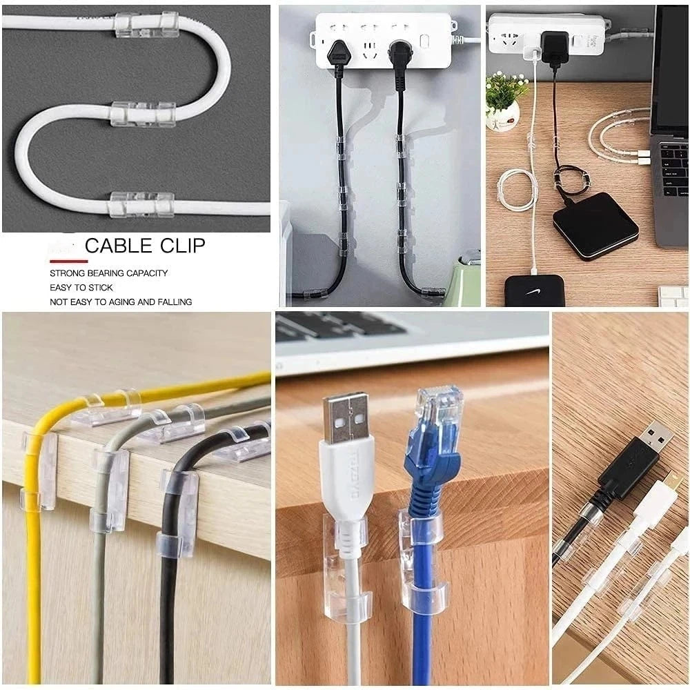 Clips Organizadores de Cables Kanso™ | Pack Minimalista