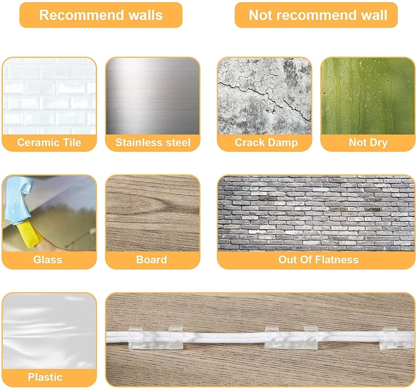 Clips Organizadores de Cables Kanso™ | Pack Minimalista