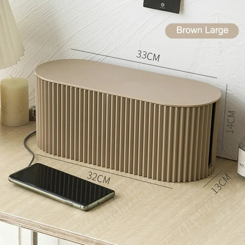 Organizador de Cables y Regletas Kanso™ | Escritorio Minimalista