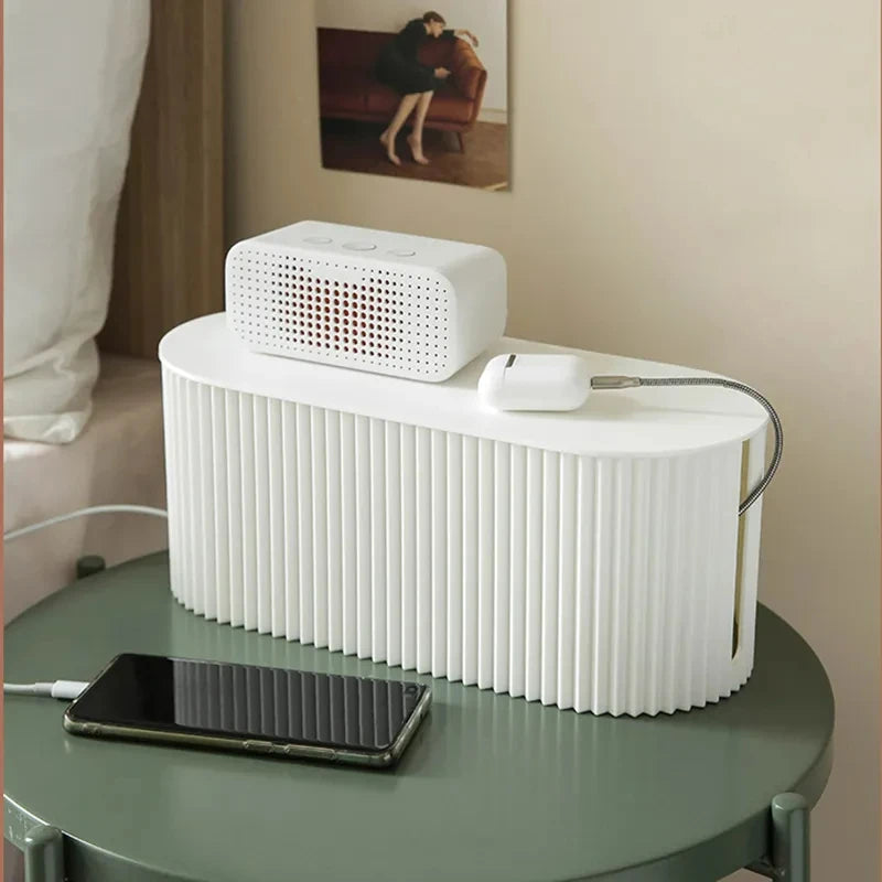 Organizador de Cables y Regletas Kanso™ | Escritorio Minimalista